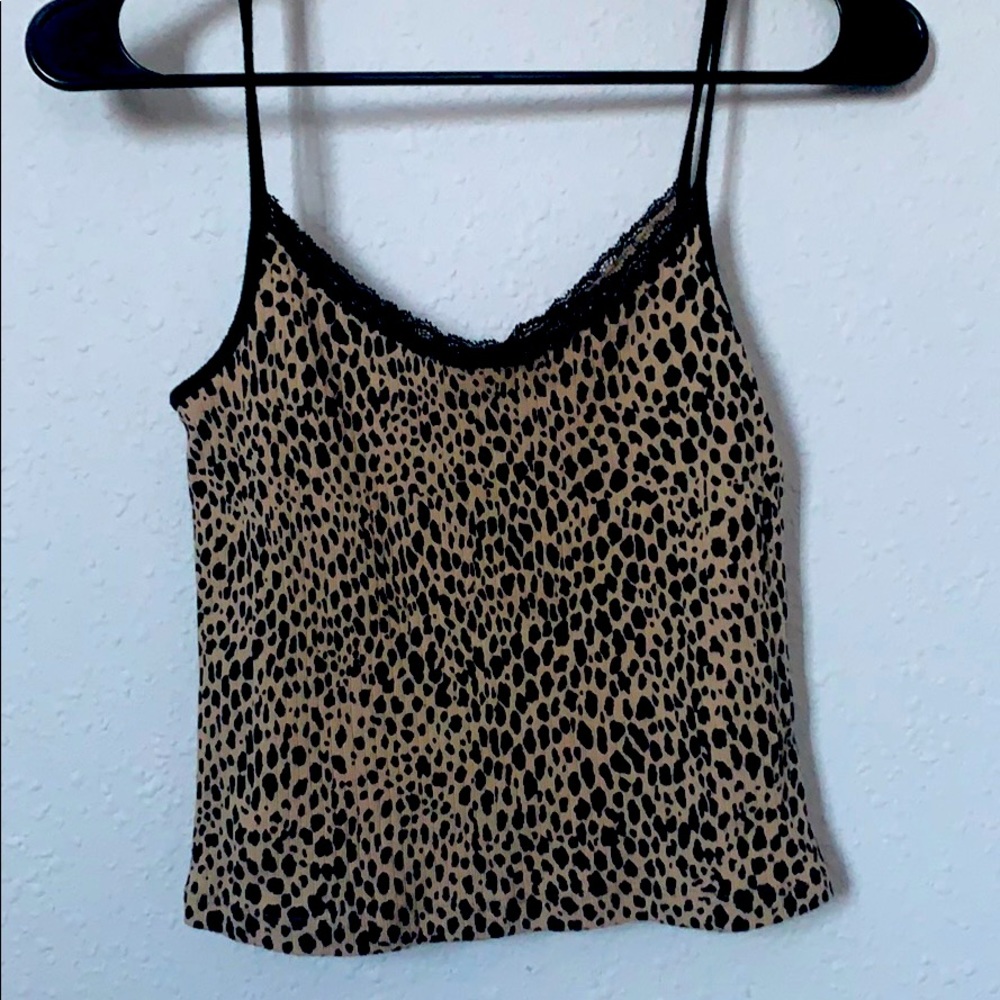 Cheetah print tank top